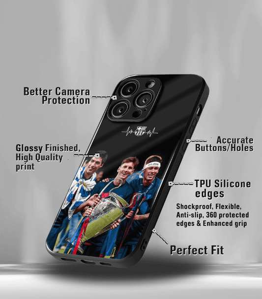 Lionel Messi GOAT edition Premium Glossy Phone Case.