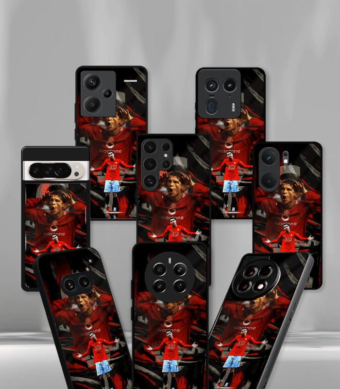 cristiano ronaldo goat cr7 edition premium glossy phone case.