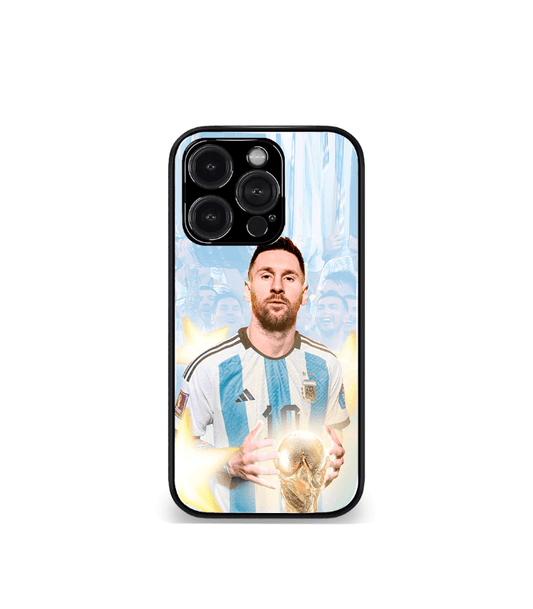 Lionel Messi GOAT edition Premium Glossy Phone Case.