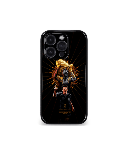 Lionel Messi GOAT edition Premium Glossy Phone Case.