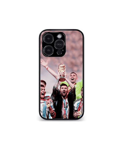 Lionel Messi GOAT edition Premium Glossy Phone Case.
