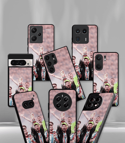 Lionel Messi GOAT edition Premium Glossy Phone Case.