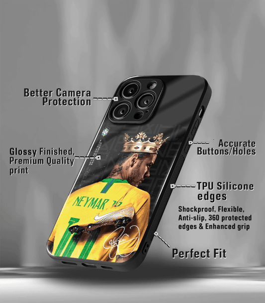Neymar Junior GOAT edition Premium Glossy Phone Case.