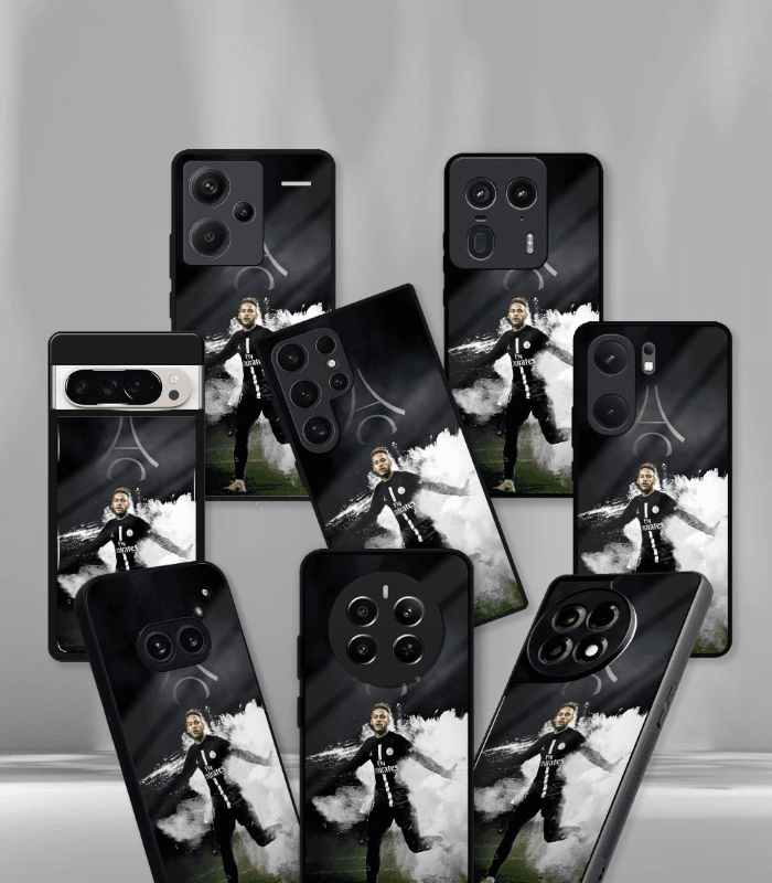 neymar junior goat edition premium glossy phone case.
