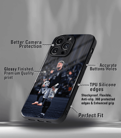 Neymar Junior GOAT edition Premium Glossy Phone Case.
