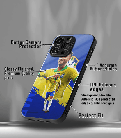 Neymar Junior GOAT edition Premium Glossy Phone Case.