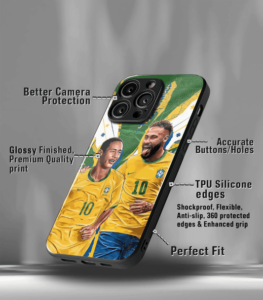 Neymar Junior GOAT edition Premium Glossy Phone Case.
