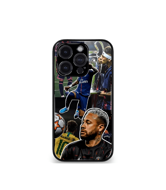 neymar junior goat edition premium glossy phone case.