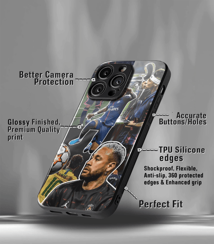 Neymar Junior GOAT edition Premium Glossy Phone Case.