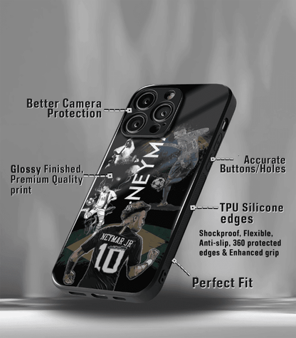 Neymar Junior GOAT edition Premium Glossy Phone Case.