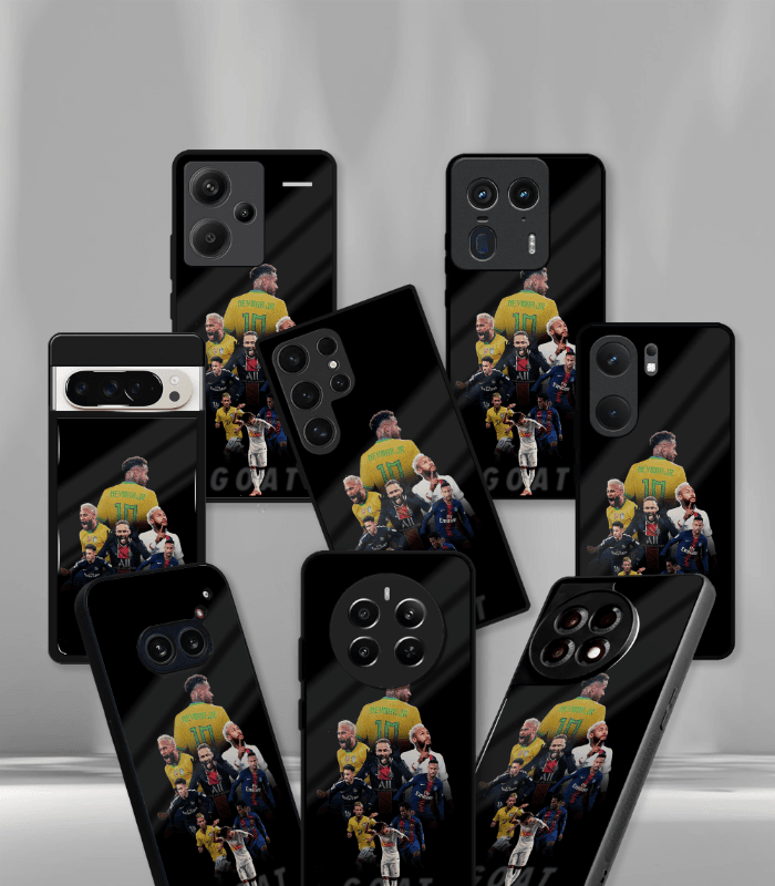 neymar junior goat edition premium glossy phone case.