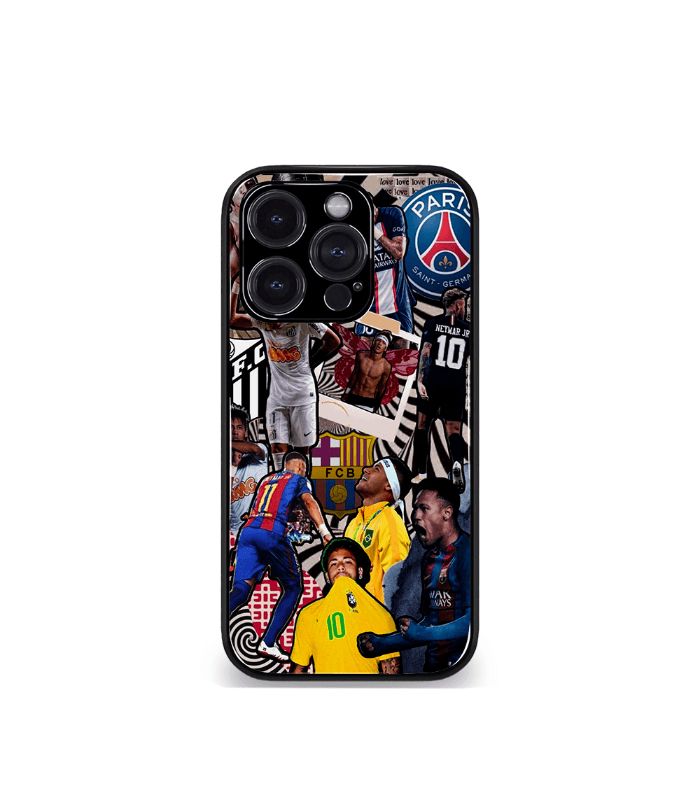 neymar junior goat edition premium glossy phone case.