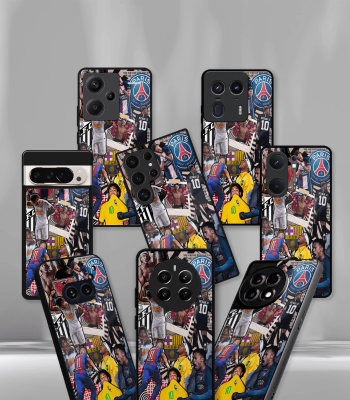 neymar junior goat edition premium glossy phone case.