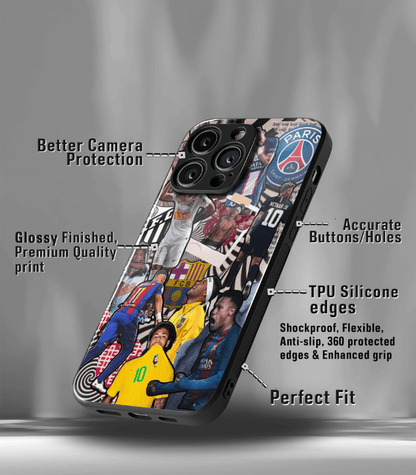 Neymar Junior GOAT edition Premium Glossy Phone Case.