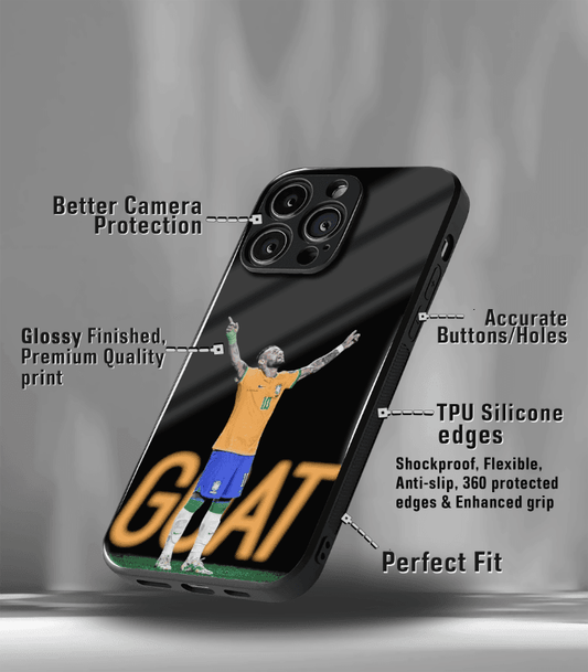 Neymar Junior GOAT edition Premium Glossy Phone Case.