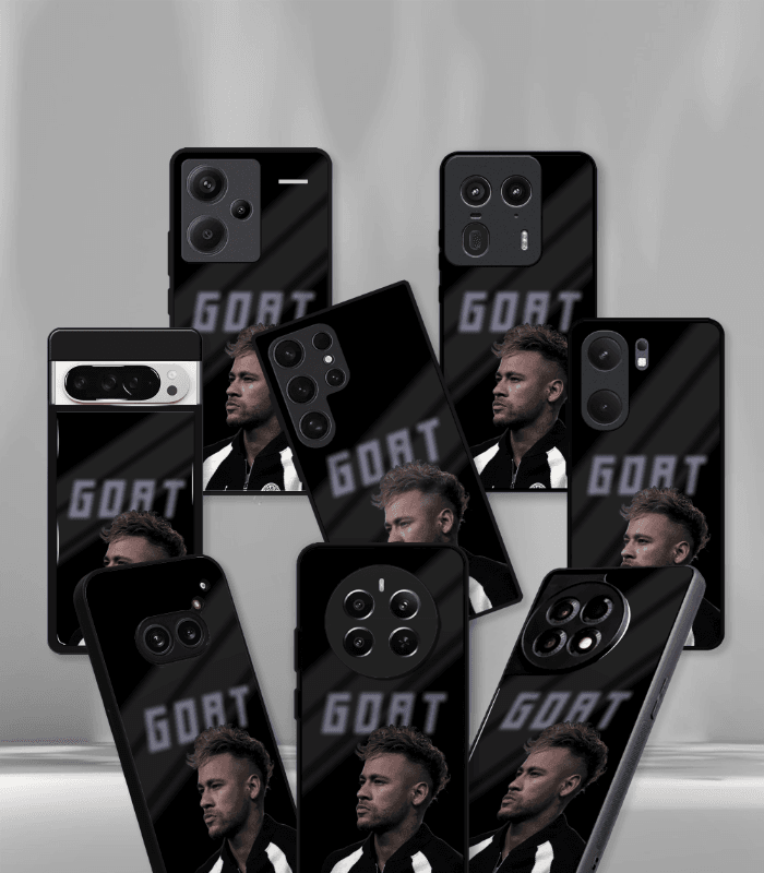 neymar junior goat edition premium glossy phone case.