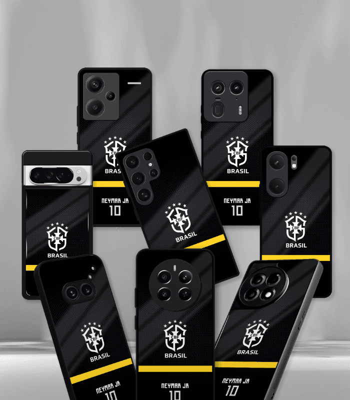 neymar junior goat edition premium glossy phone case.