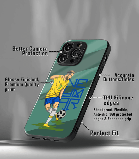 Neymar Junior GOAT edition Premium Glossy Phone Case.