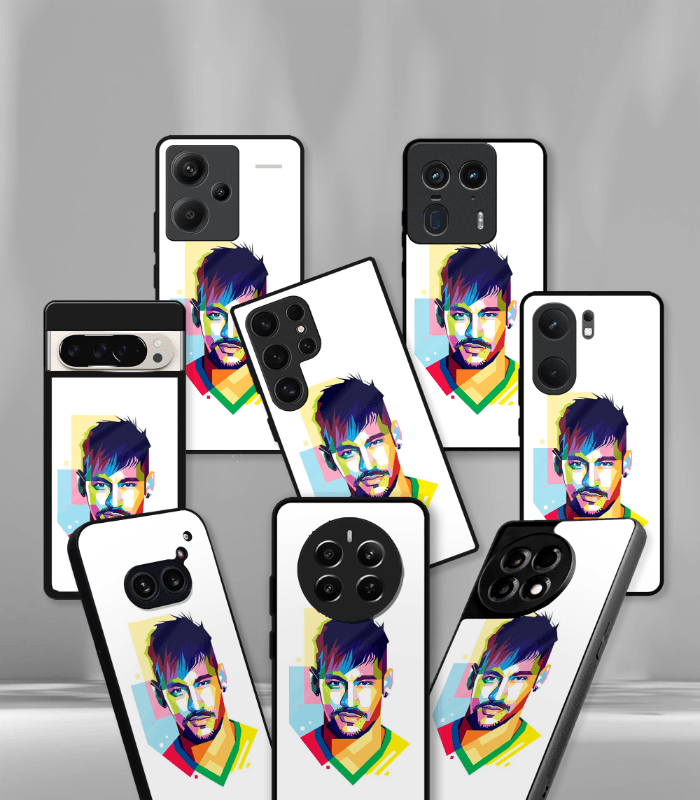 neymar junior goat edition premium glossy phone case.