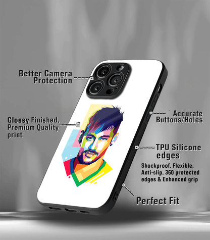Neymar Junior GOAT edition Premium Glossy Phone Case.
