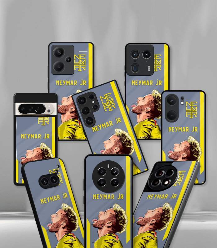 neymar junior goat edition premium glossy phone case.