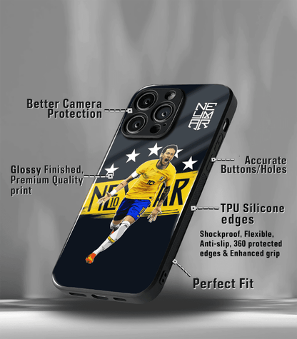 Neymar Junior GOAT edition Premium Glossy Phone Case.