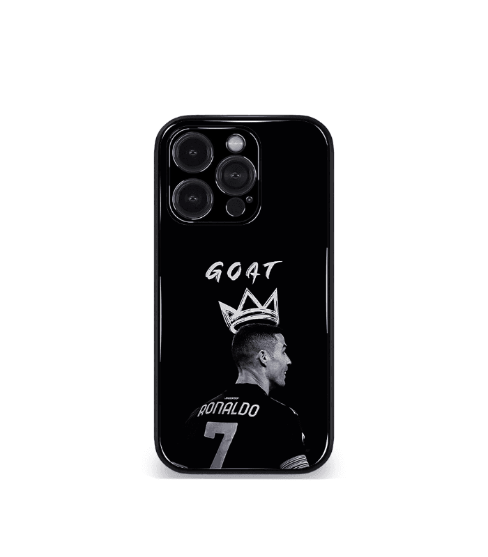cristiano ronaldo goat cr7 edition premium glossy phone case.