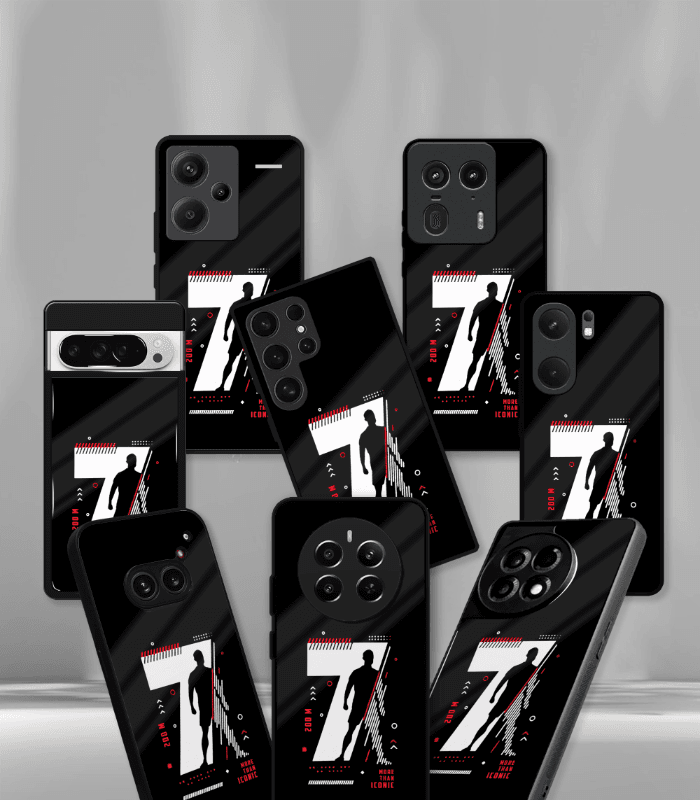 cristiano ronaldo goat cr7 edition premium glossy phone case.
