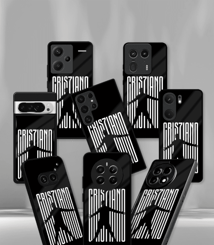 cristiano ronaldo goat cr7 edition premium glossy phone case.