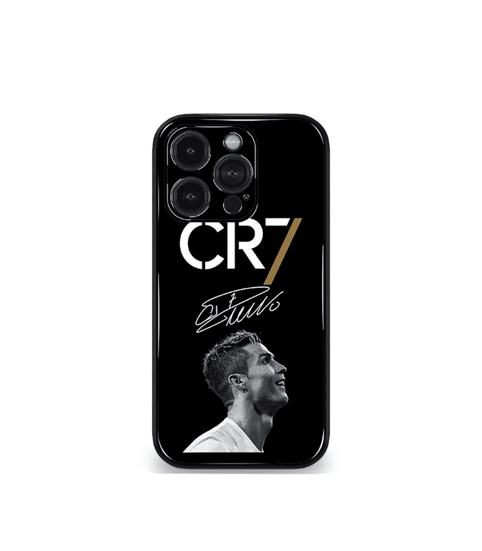 cristiano ronaldo goat cr7 edition premium glossy phone case.