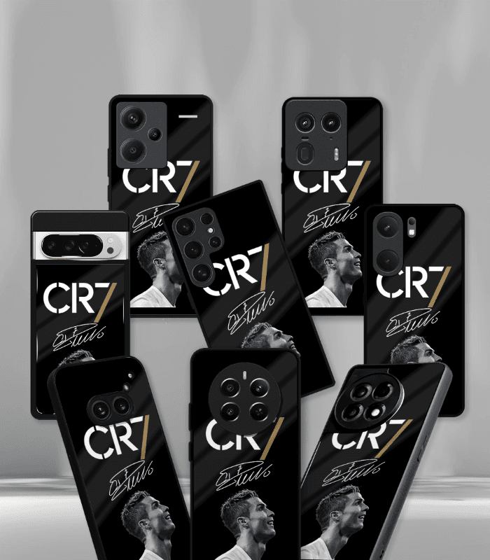 cristiano ronaldo goat cr7 edition premium glossy phone case.
