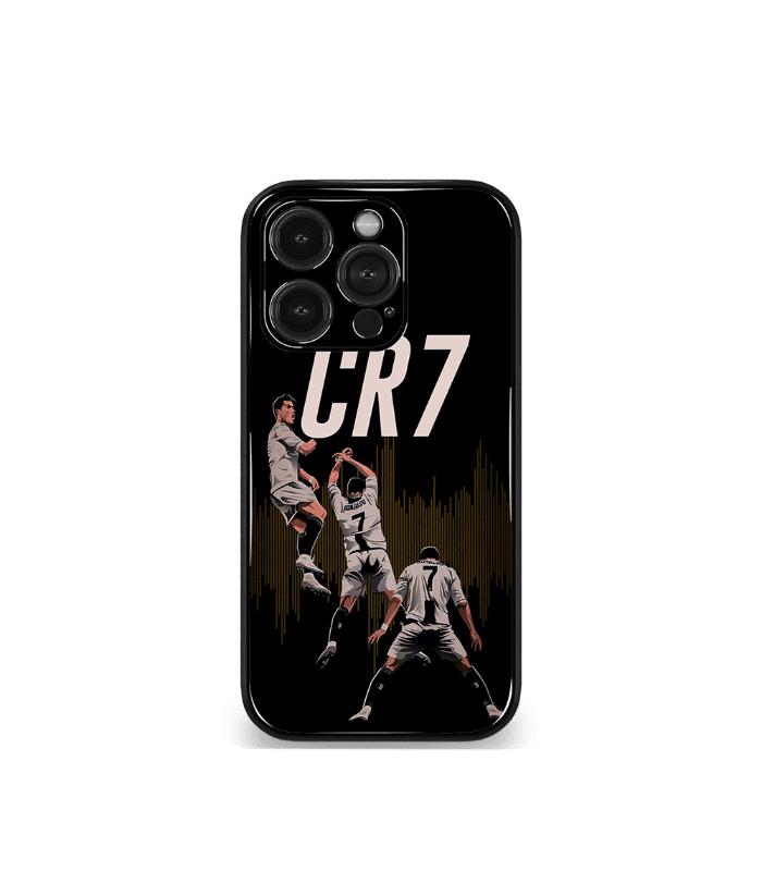 cristiano ronaldo goat cr7 edition premium glossy phone case.