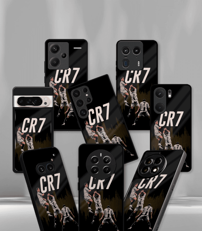 cristiano ronaldo goat cr7 edition premium glossy phone case.