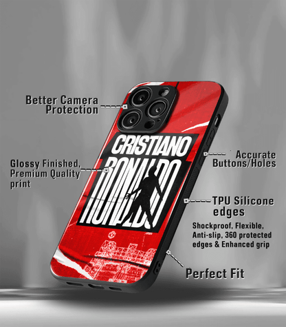 Cristiano Ronaldo GOAT CR7 edition Premium Glossy Phone Case.
