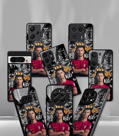 Cristiano Ronaldo GOAT CR7 edition Premium Glossy Phone Case.