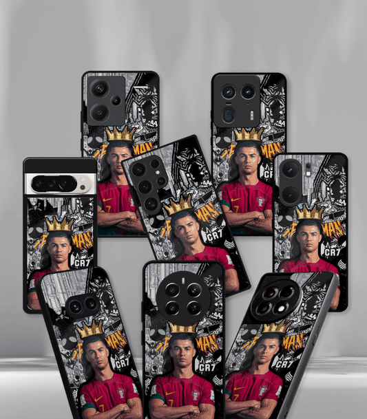 Cristiano Ronaldo GOAT CR7 edition Premium Glossy Phone Case.