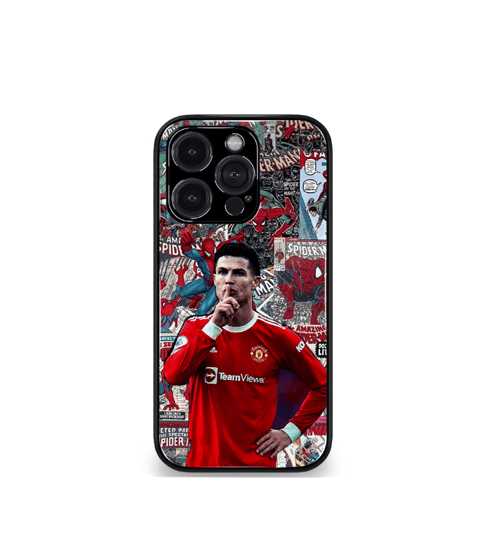 cristiano ronaldo goat cr7 edition premium glossy phone case.