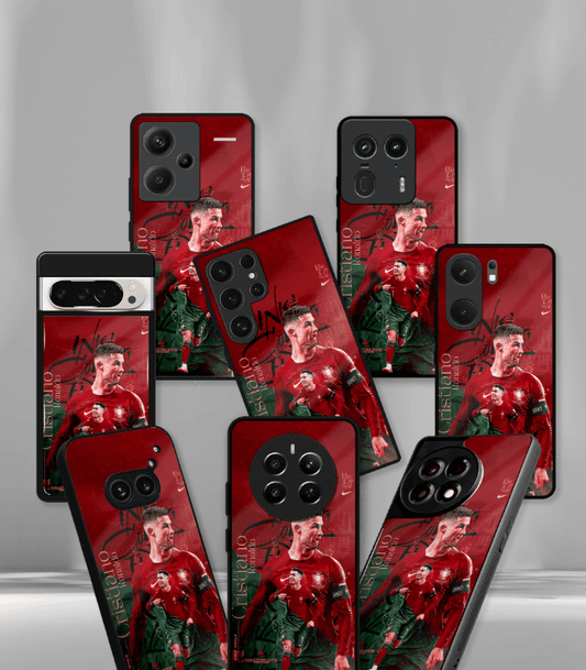 Cristiano Ronaldo GOAT CR7 edition Premium Glossy Phone Case.