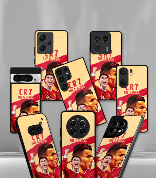 Cristiano Ronaldo GOAT CR7 edition Premium Glossy Phone Case.