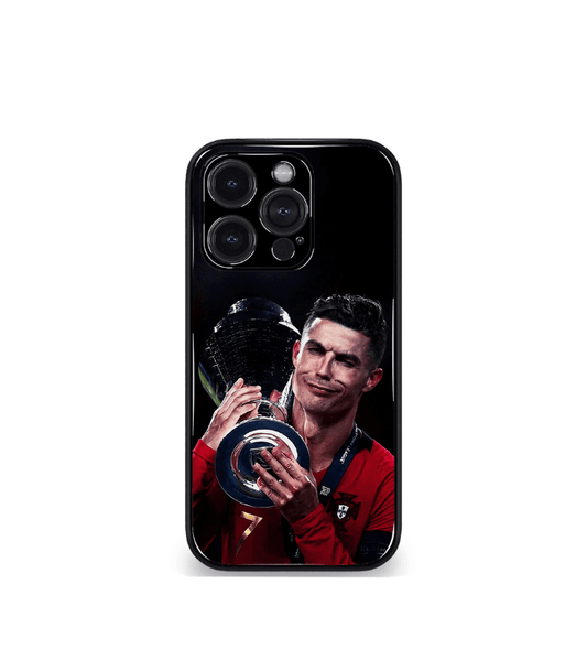 Cristiano Ronaldo GOAT CR7 edition Premium Glossy Phone Case.