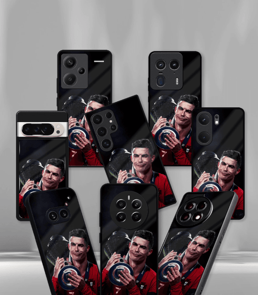 Cristiano Ronaldo GOAT CR7 edition Premium Glossy Phone Case.