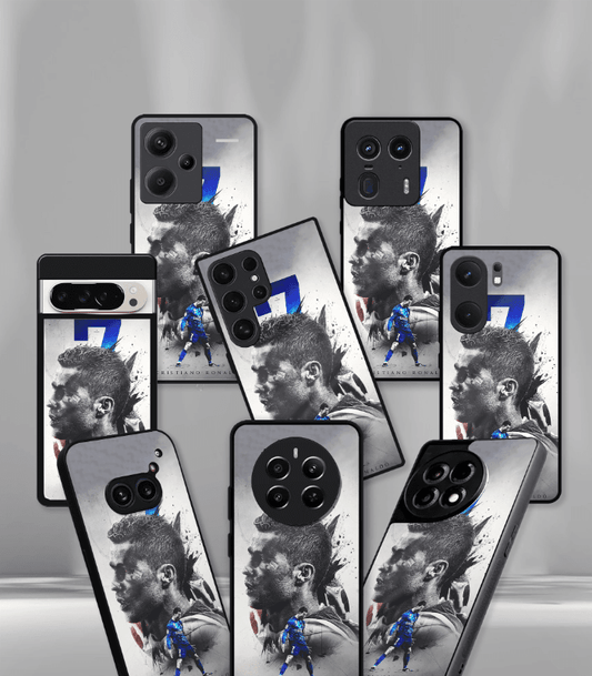Cristiano Ronaldo GOAT CR7 edition Premium Glossy Phone Case.