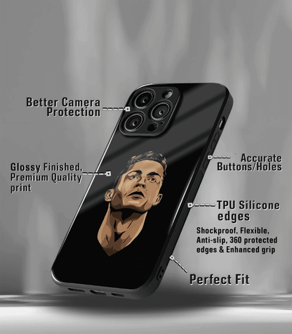 Cristiano Ronaldo GOAT CR7 edition Premium Glossy Phone Case.