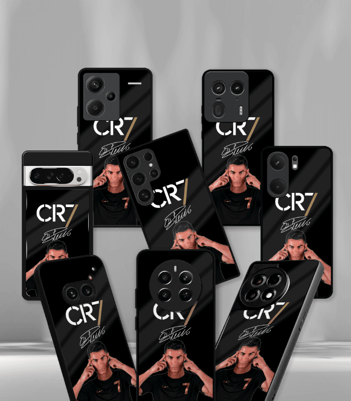 cristiano ronaldo goat cr7 edition premium glossy phone case.