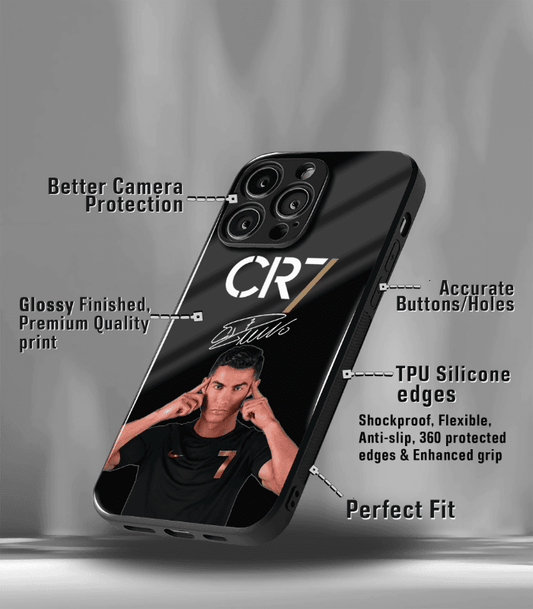 Cristiano Ronaldo GOAT CR7 edition Premium Glossy Phone Case.