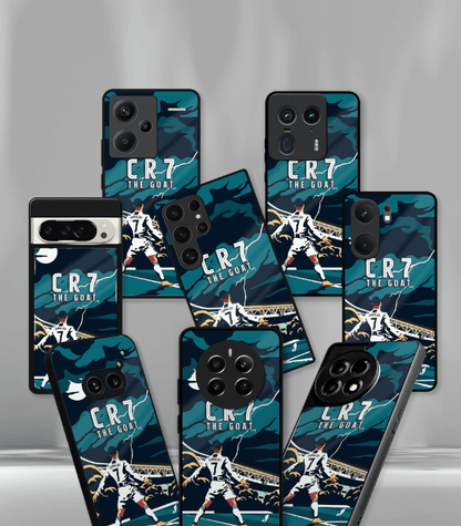 Cristiano Ronaldo GOAT CR7 edition Premium Glossy Phone Case.