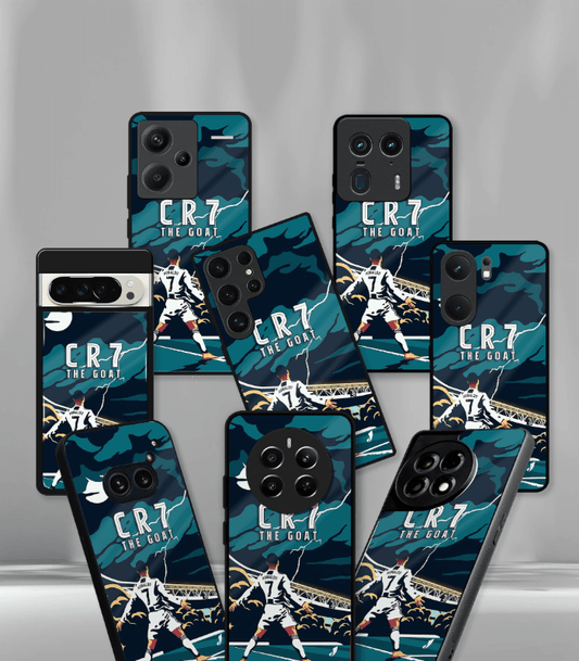 Cristiano Ronaldo GOAT CR7 edition Premium Glossy Phone Case.