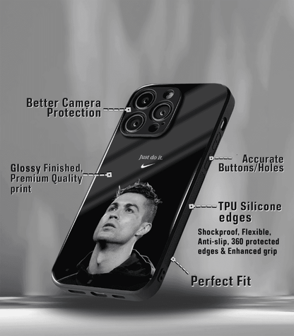 Cristiano Ronaldo GOAT CR7 edition Premium Glossy Phone Case.