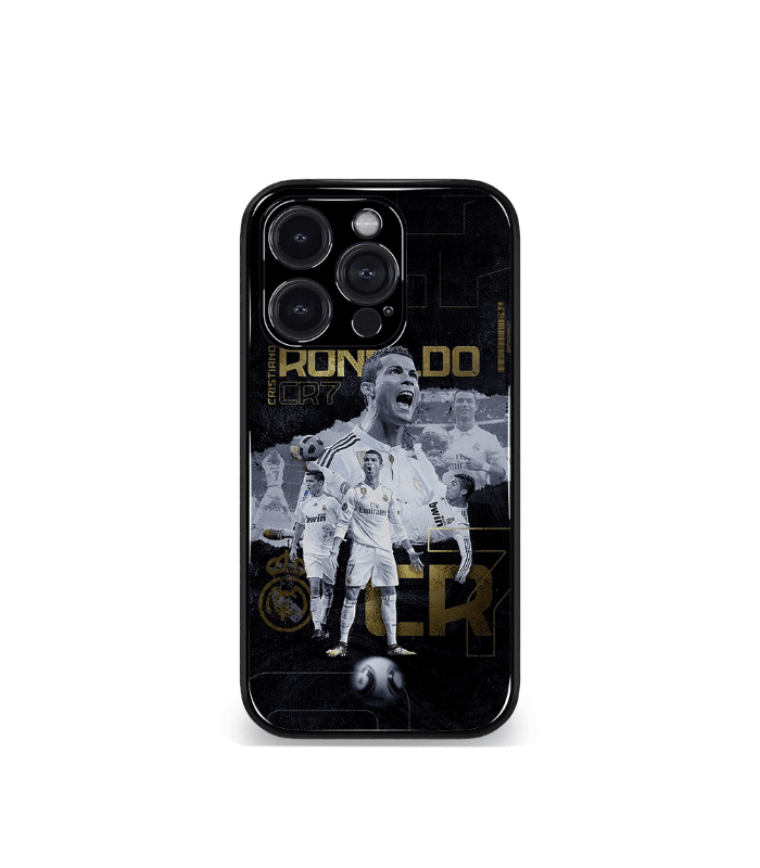 cristiano ronaldo goat cr7 edition premium glossy phone case.
