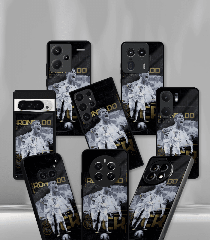 cristiano ronaldo goat cr7 edition premium glossy phone case.